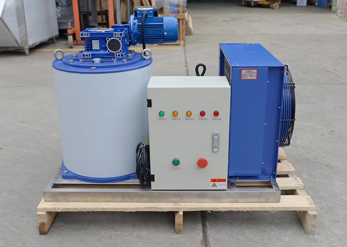 8.6 kw Refrigerating Capacity Big Block Commercial Flake Ice Machine for Business Beverage