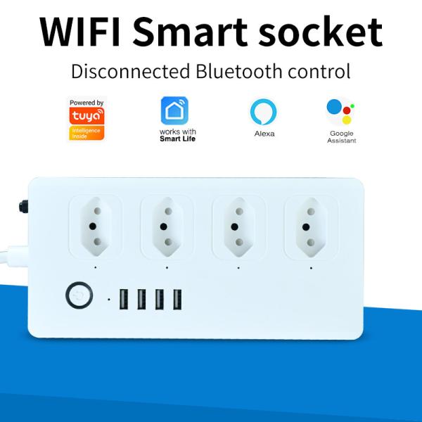 Cheap Remote Control Homekit Light Socket WiFi Automation TUYU Remote Control Wall Socket for sale
