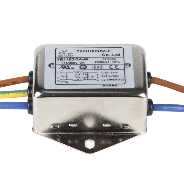 Cheap Compact Single Phase EMI Filter Power Line Noise Filter EMC RFI Filter for sale