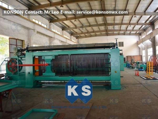 Cheap Large Mesh Gabion Making Machine 4300mm Width With Double Twist / Three Twist for sale