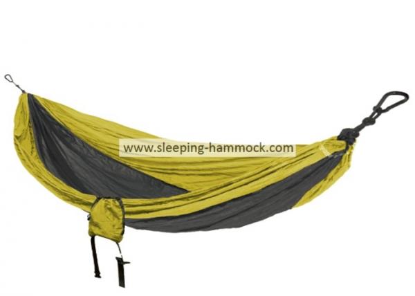 Cheap Oversized Portable Parachute Nylon Fabric Travel Camping Hammock Lime Charcoal for sale