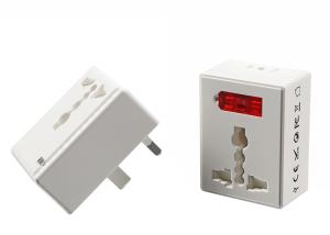 China UK US AU EU Power Plug Travel Adapter For Business 2400mA 5V DC 6A Max White on sale