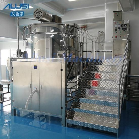 Cheap 2 Ton Homogenizer Emulsifier Mixer , Steam Heated Shampoo Making Machine for sale