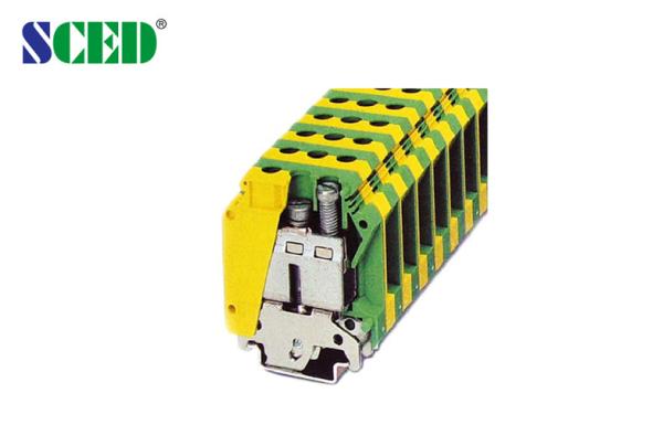 Cheap Rail Mounted Terminal Blocks , 15.2mm Rail Terminal Connectors for sale