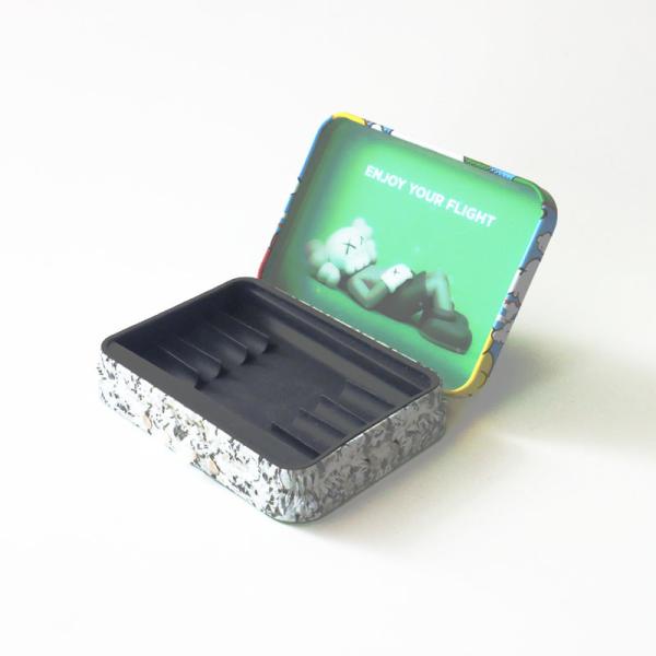 Cheap Rectangular Child Resistant Tin Box With Matte Finish for sale