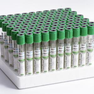 Best Green Cap Vacuum Lithium Heparin Blood Collection Tube Glass Or PET wholesale