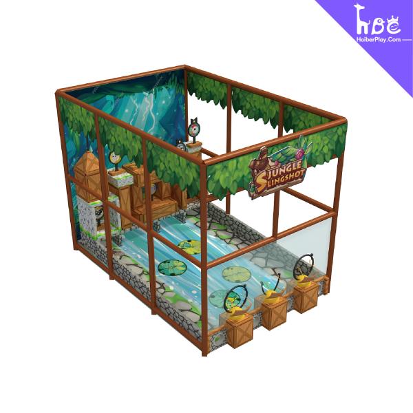 Cheap Interactive Play Equipment Slingshot Game Jungle Theme Fosters Learning For All Ages for sale