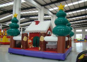 Best Party Blow Up Christmas Tree Decoration , Giant Christmas Inflatables Bouncer House wholesale