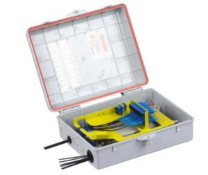 China 24 Core Waterproof Junction Box , Insert Type Splitter Outdoor Terminal Box on sale