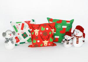 Christmas Pattern Printed Office Canvas Pillowcase With Zipper