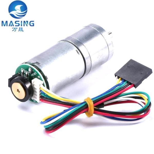 Cheap RF-370 Micro 25mm DC Gear Motor 6V 12V With Gearbox / Encoder 6PINS for sale