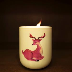 Best Smokeless Ceramic Candle Holder 500ml In Gift Box Container For Home Decor wholesale