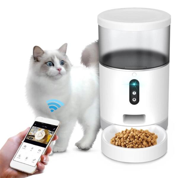 Cheap 240V 4L Tuya Smart Pet Feeder Automatic Cat Feeder With Camera for sale