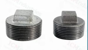 291 Square Plug Tube Malleable Iron Pipe Fitting Bsp Thread