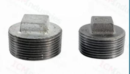 Cheap 291 Square Plug Tube Malleable Iron Pipe Fitting Bsp Thread for sale