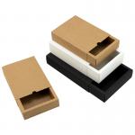 China Watch Custom Recycled Blank Jewelry Package Slide Drawer Kraft Paper Material Packaging Boxes for sale