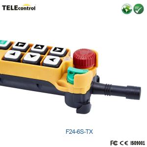 China Telecontrol 6 single speed keys F24-6S EOT crane wireless radio remote control emitters on sale