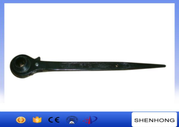 Cheap 360mm Sharp Tail Ratchet Wrench / Tower Erection Tools For Tightening Hexagon Head Balts for sale