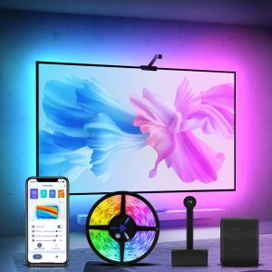 RGBIC TV Ambient Lighting Sync , 3.4m TV Backlights With Camera