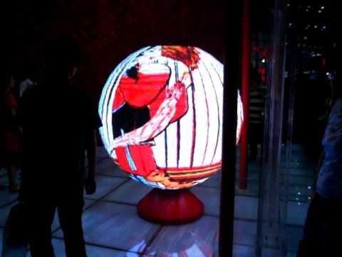 Cheap SMD P4 Indoor Full Color Sphere Led Ball Display Curved Led Panel for sale