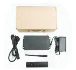 Black Metal Media Player Box 4K 60FPS EDP LVDS HD Ethernet Android Linux