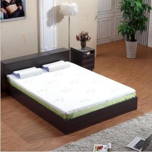 Best Bamboo Fiber Memory Foam Mattress Topper White Color Compressed Queen Size wholesale