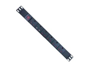 Industrial Server Rack Power Socket , Universal Socket Tool 6 Way UK Type