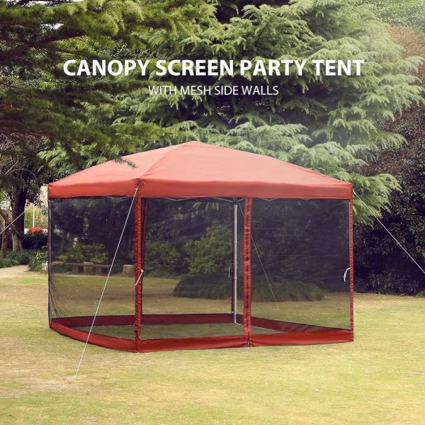 Cheap 210d Oxford Easy Pop Up Canopy, Outdoor Screen Tent with Mesh Mosquito Netting Side Walls for Camping Picnic Party for sale
