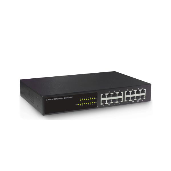 Cheap 1000Mbps Rack Mounted Network Switch 16 Port  For Cctv Security System for sale