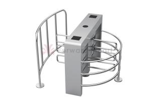 China Residential Pedestrian SS304 Waist Height Rotating Entrance Gate on sale