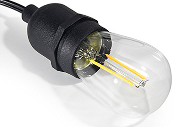 Well Designed Power Cord Operated Backyard String Lights For Customized Color