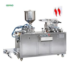 0.4-0.6Mpa Blister Packing Machine Automatic Chilli Sauce Liquid Filling DPP 80