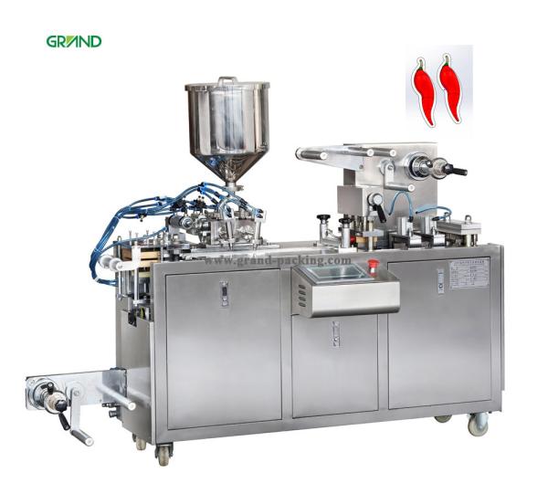 Cheap 0.4-0.6Mpa Blister Packing Machine Automatic Chilli Sauce Liquid Filling DPP 80 for sale