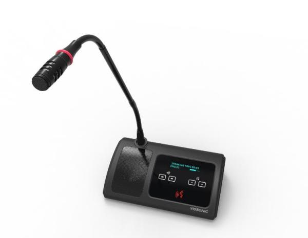 Cheap Two - Color LED Indicator Wireless Desktop Microphone System For Government Project for sale