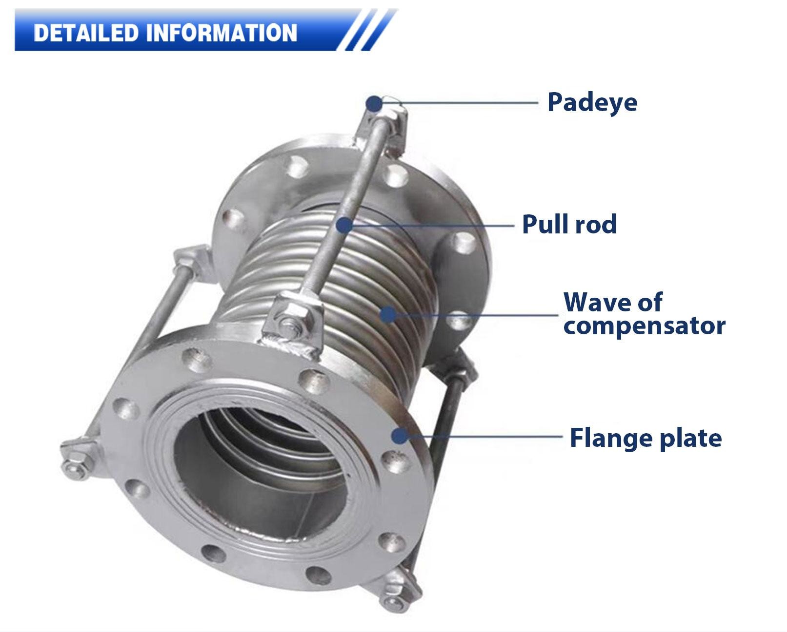 Universal Compatibility Metal Ripple Compensator For And Corrosion Resistant Air Media