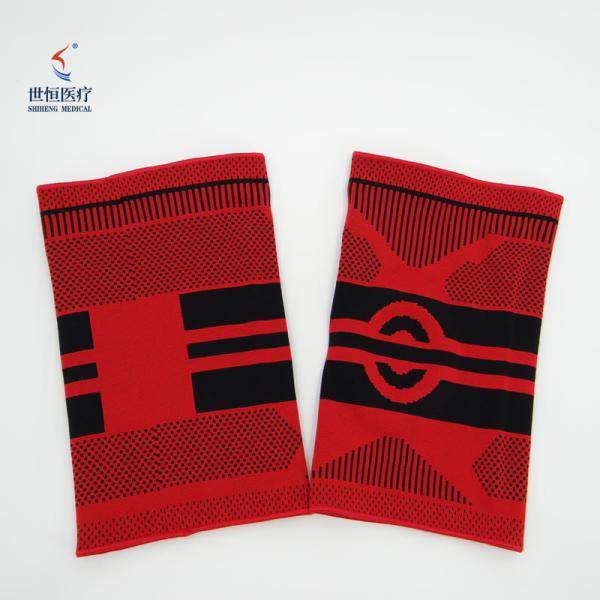Cheap 3D nylon spandex elastic knit compression knee brace support for sale