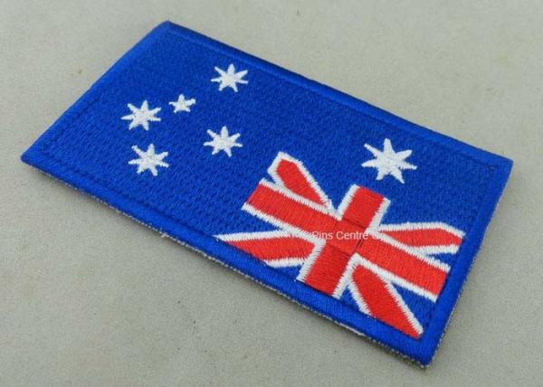 Cheap Heat Cut Custom Embroidered Badges , Professional Garment Accessories Custom Clothing Patches for sale
