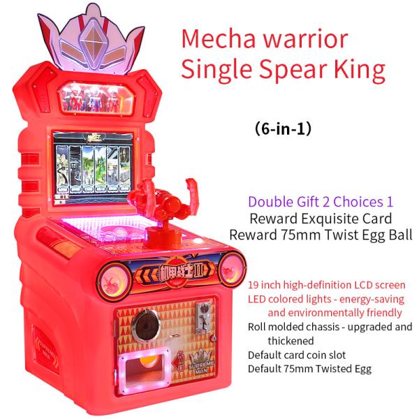 Cheap Coin Management Mech Warrior Single Spear King Shooting Children'S Arcade Game Machines For Home for sale