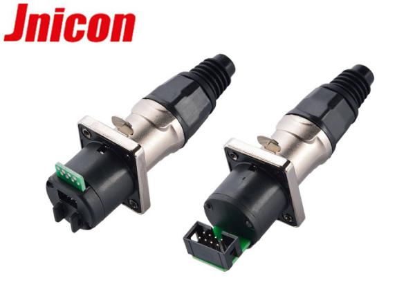 Cheap 8 Pin RJ45 Waterproof Connector , IP65 Ethernet Connector Use With Powercon for sale