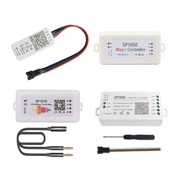 Cheap Bluetooth LED Strip Smart Controller , Pixel Light Controller SP110E SP108E for sale