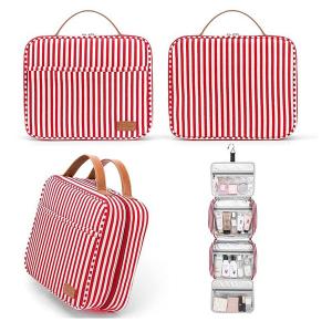 Polyester Portable Travel Cosmetic Bag Make Up Case For Ladies