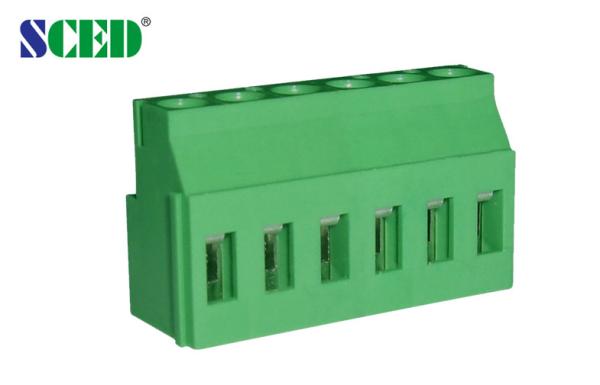 Cheap Vertical Wire Inlet  5.08mm  10A  PCB Terminal block   Stackable Type Green for sale