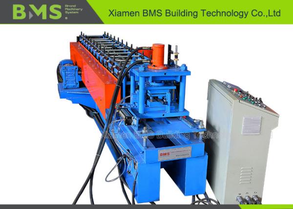 Cheap 1.5 - 2.0 Thickness Shelf Bracket Roll Forming Machine With Servo Feeding Device for sale