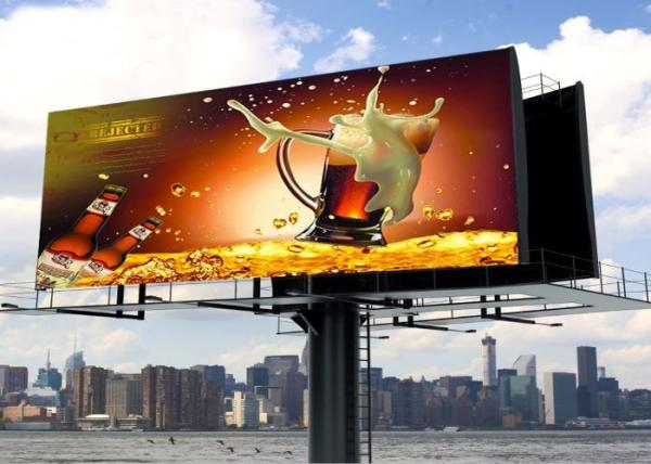 Cheap RGB 3 In 1 PixelOutdoor Full Color LED Display Screen Fine Image Without Flashing for sale