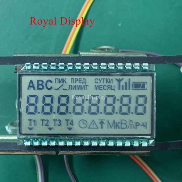 Cheap Customized TN Positive Transflective Monochrome Segment LCD Display 3.0V for sale