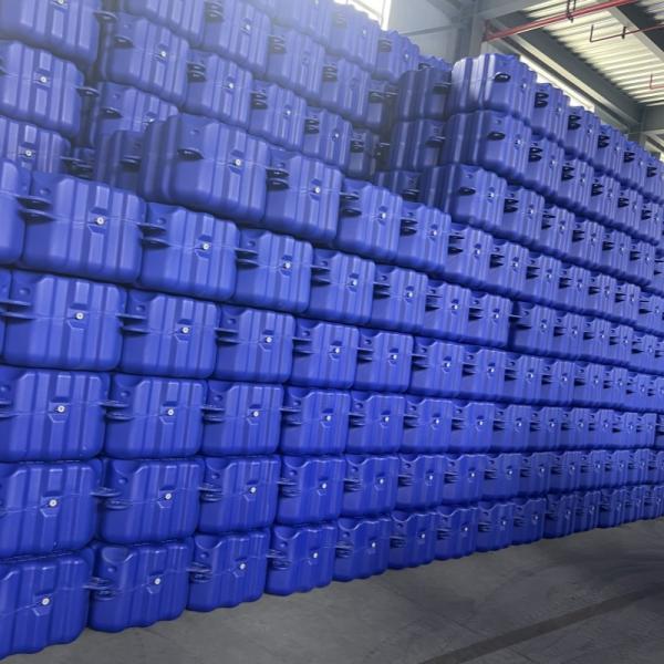 Cheap Versatile Modular Blue PE Pontoon Uv Resistant Stable Floating Platforms for sale