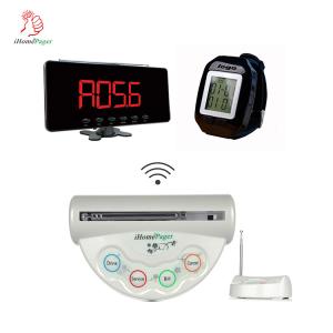 Best 4 Function Keys Wireless Restaurant Table Call Bell Buzzer with menu holder wholesale