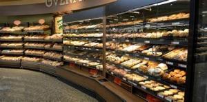 Large Capacity Bakery Bread Display , Bread Counter Display Simple Structure
