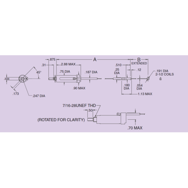 Non Locking Vent Control Cable Assembly High Performance Stainless Steel Material