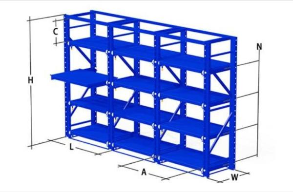Cheap Mould Store Guide Rail Drawer Racking ASRS Warehouse System MHS for sale